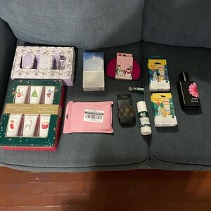 Lot of beauty and skin products